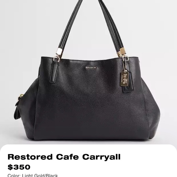 New Coach Madison Cafe Carryall Satchel ( Style 27859)  - Light Camel - Picture 13 of 13